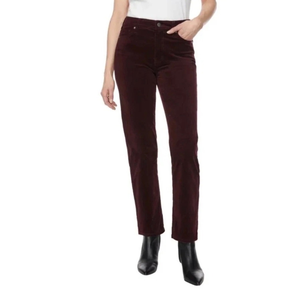 Buffalo David Bitton Nyla Mulberry Purple Corduroy Straight Leg Pants 12/32Fall
